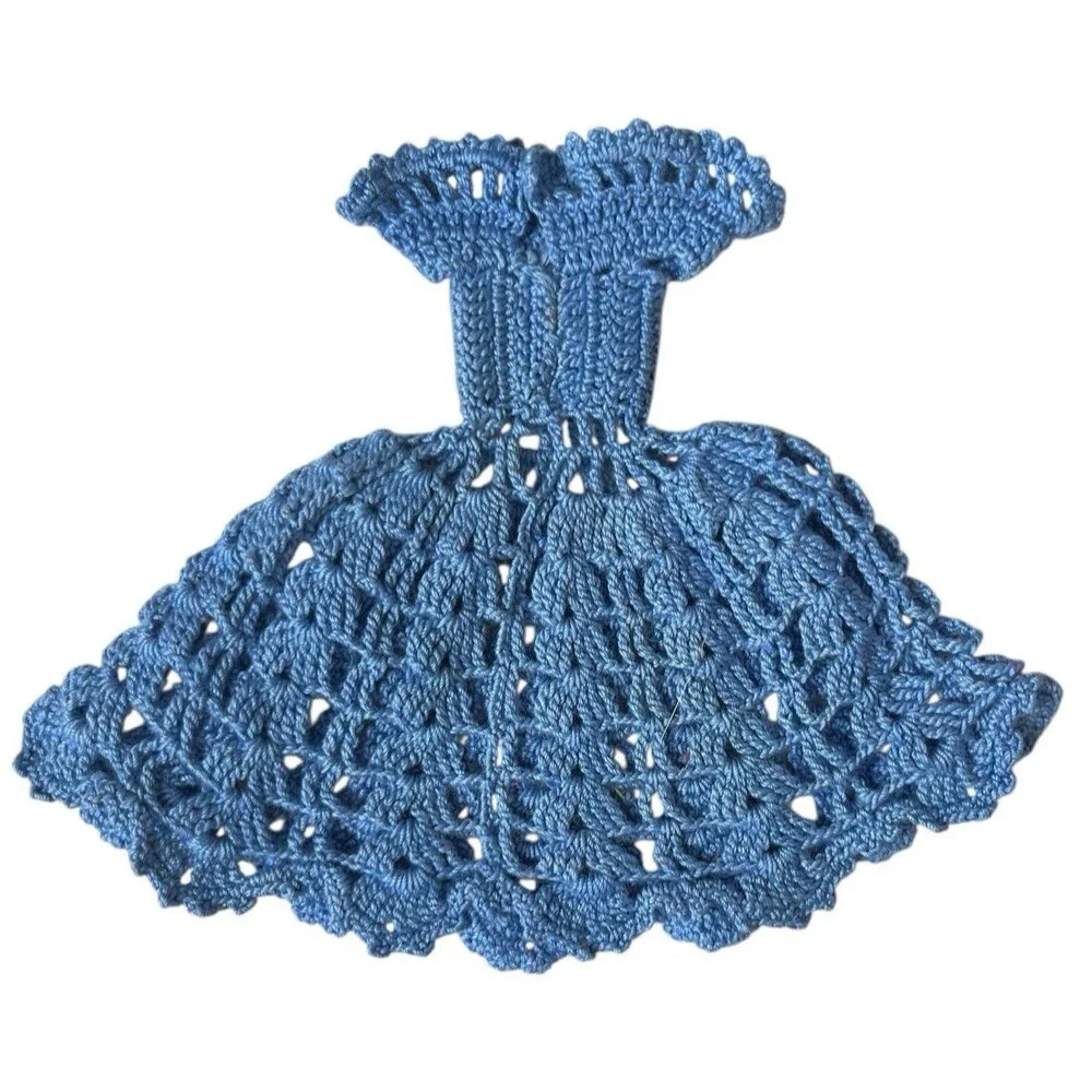Vintage Hand Made Crochet Dress Barbie Clone 1960s